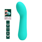Baile Pretty Love FAUN Silicone Flexible G-Spot Vibrator - Green - G-Spot Vibrators